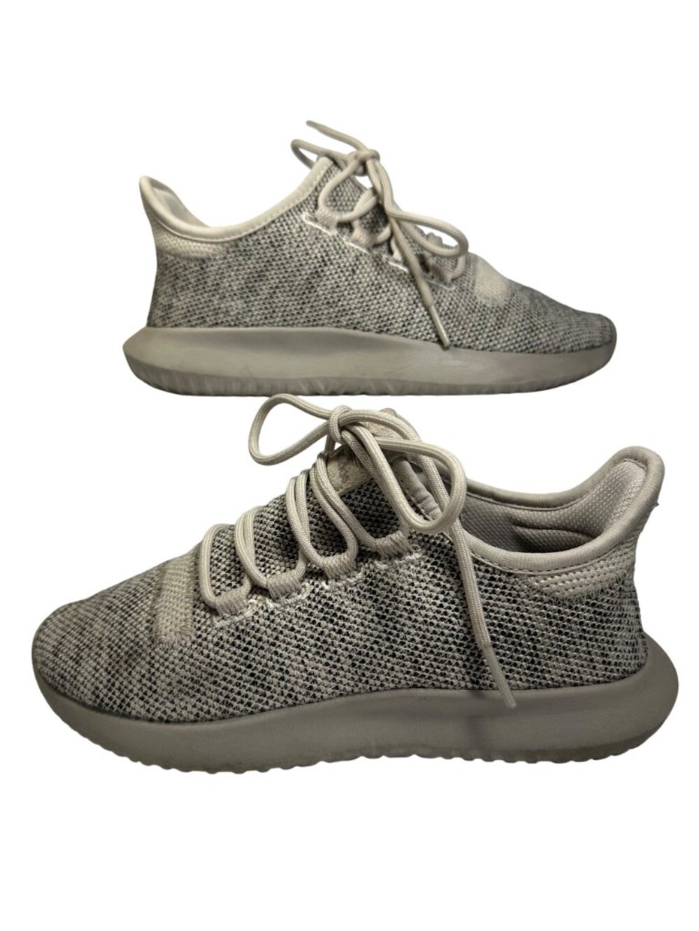 Adidas Tubular Beige/Gray Knit Running Shoes Size Mens 4.5 Ladies 6.5 Athletic - Picture 8 of 15